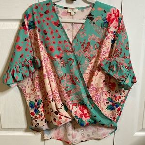 Umgee Floral Blouse